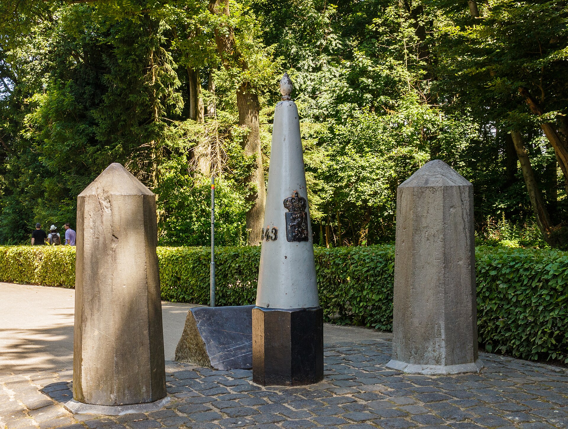Drielandenpunt Vaals, the highest point of the Netherlands with a viewing tower